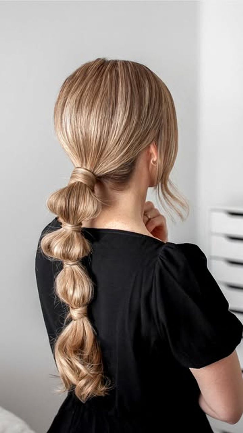 Low Bubble Ponytail