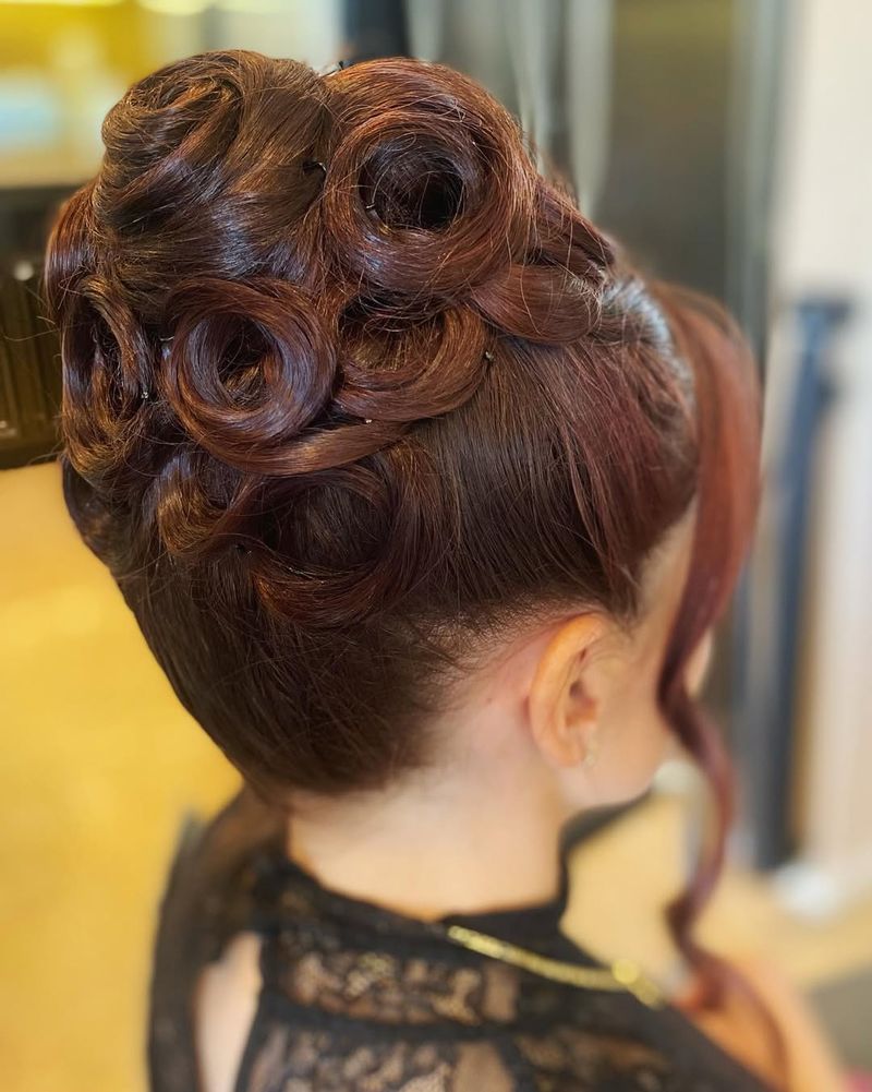 Vintage Curly Updo