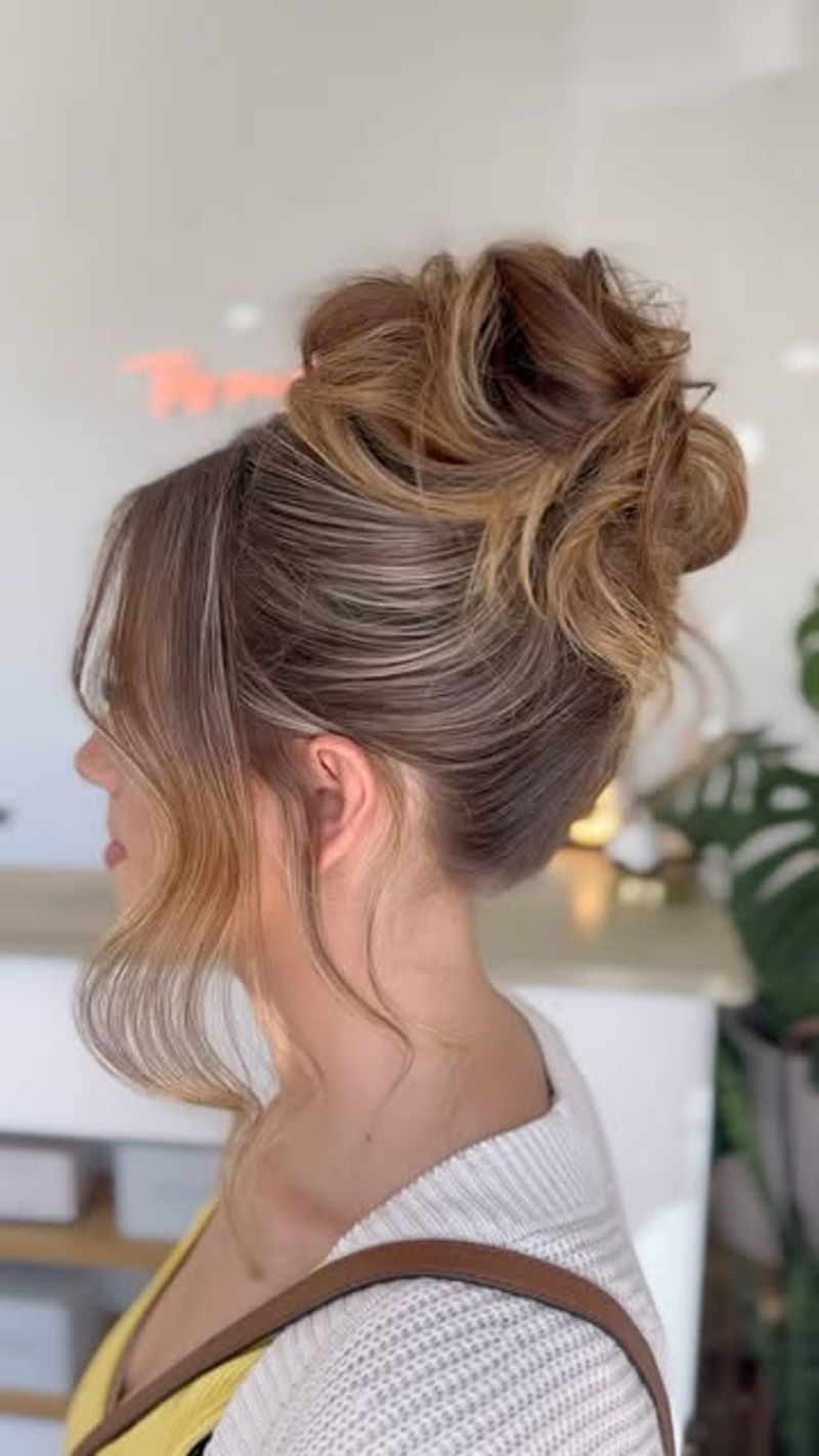 Updo romántico