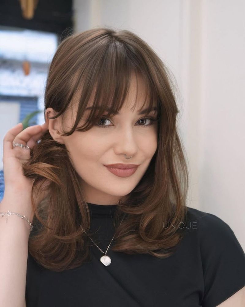 Soft Bangs for Fine Hair