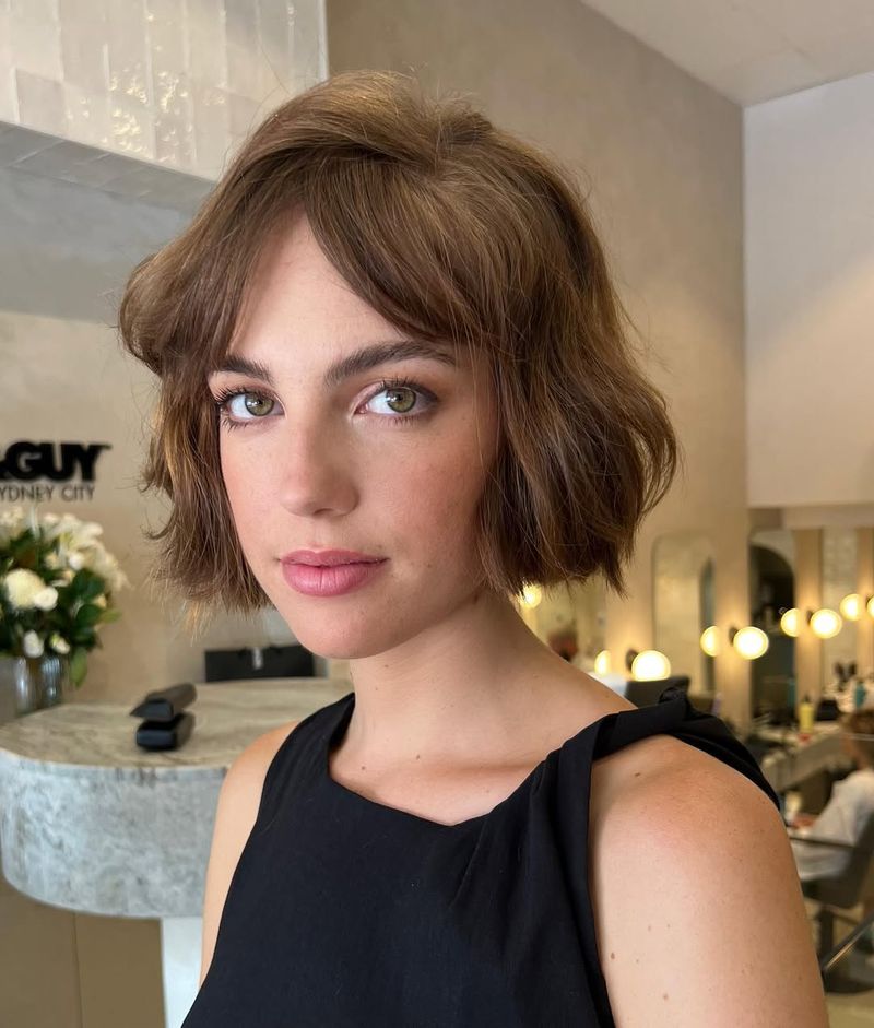 Tousled Bob with Soft Waves