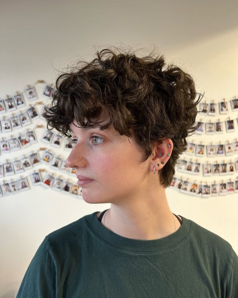 Textured Pixie with Curls