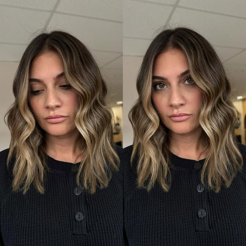 Wavy Lob with Highlights