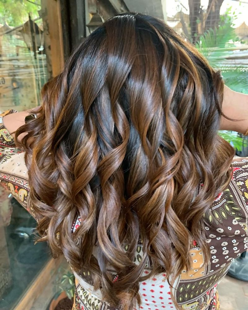 Espresso Brown with Caramel Highlights