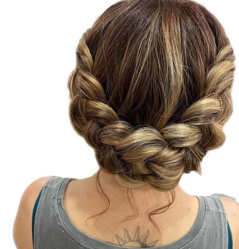 Couronne de tresses françaises