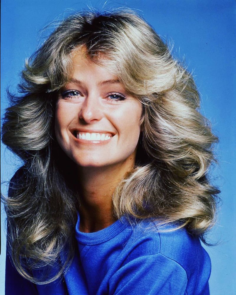 Flirty 1970s Farrah Fawcett