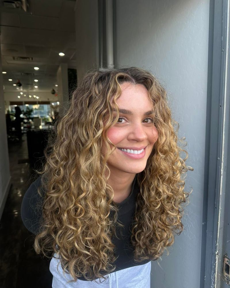 Honey Blonde Curls