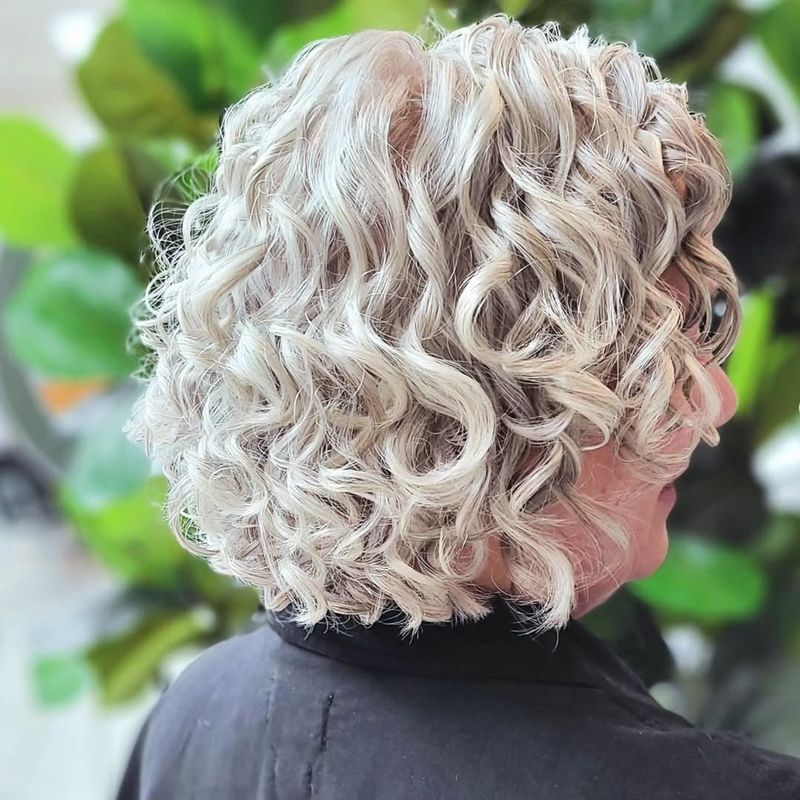 Curly Bob with Subtle Layers