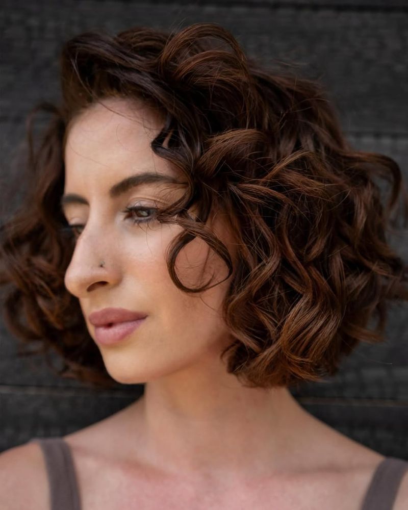 Curly Bob with Glamorous Curls