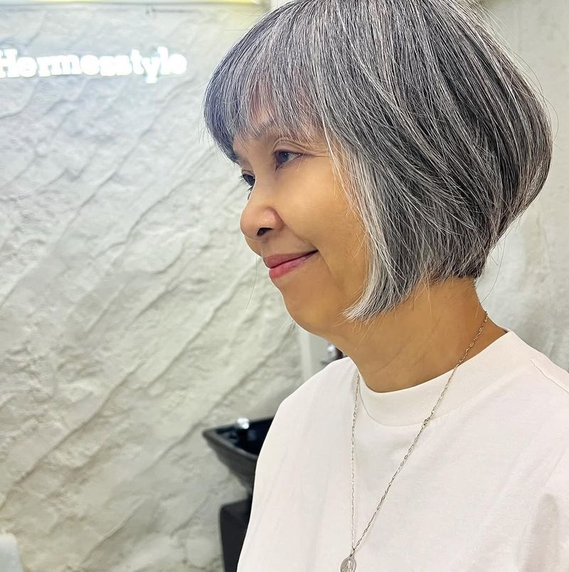 Layered Bob with Bangs