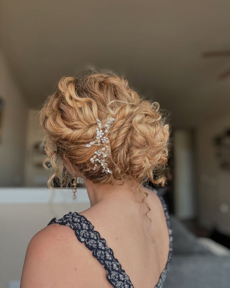 Elegant Curled Chignon