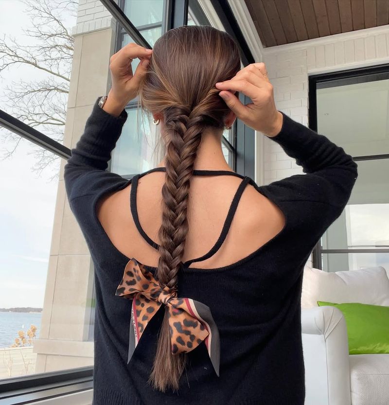 Braided Ponytail with Bow