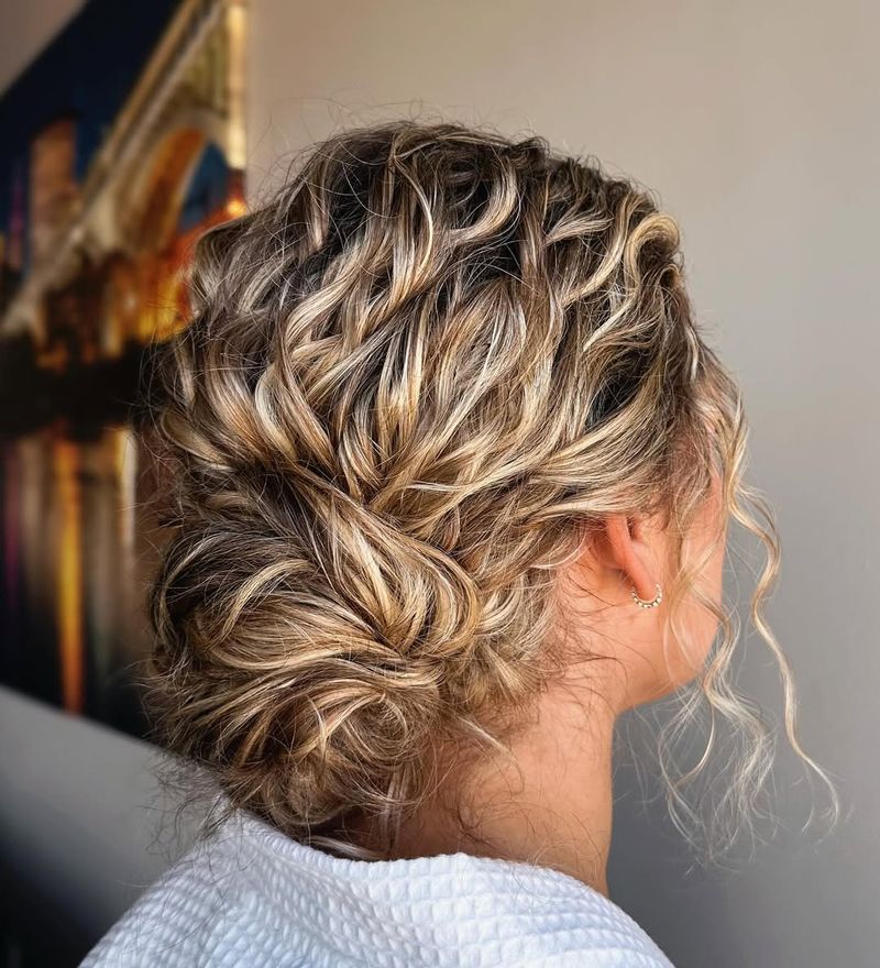 Loose Curly Chignon