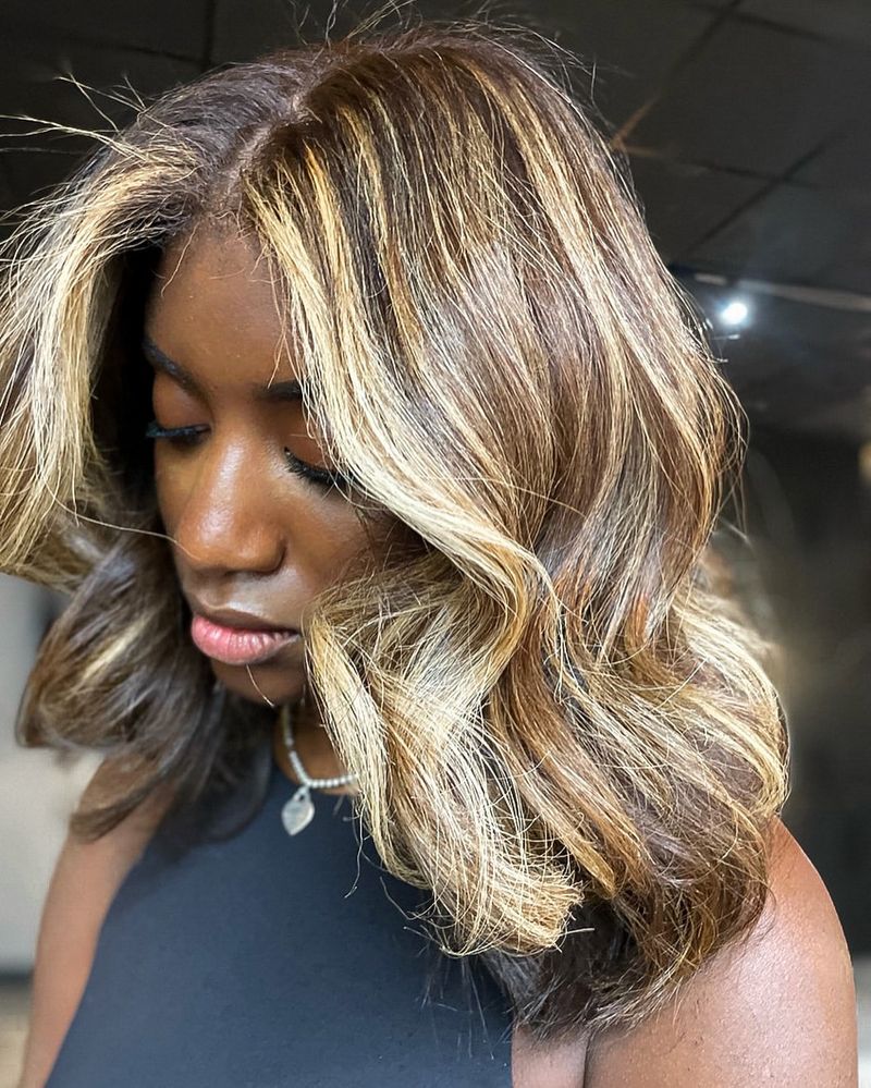 Golden Ash Blonde Highlights