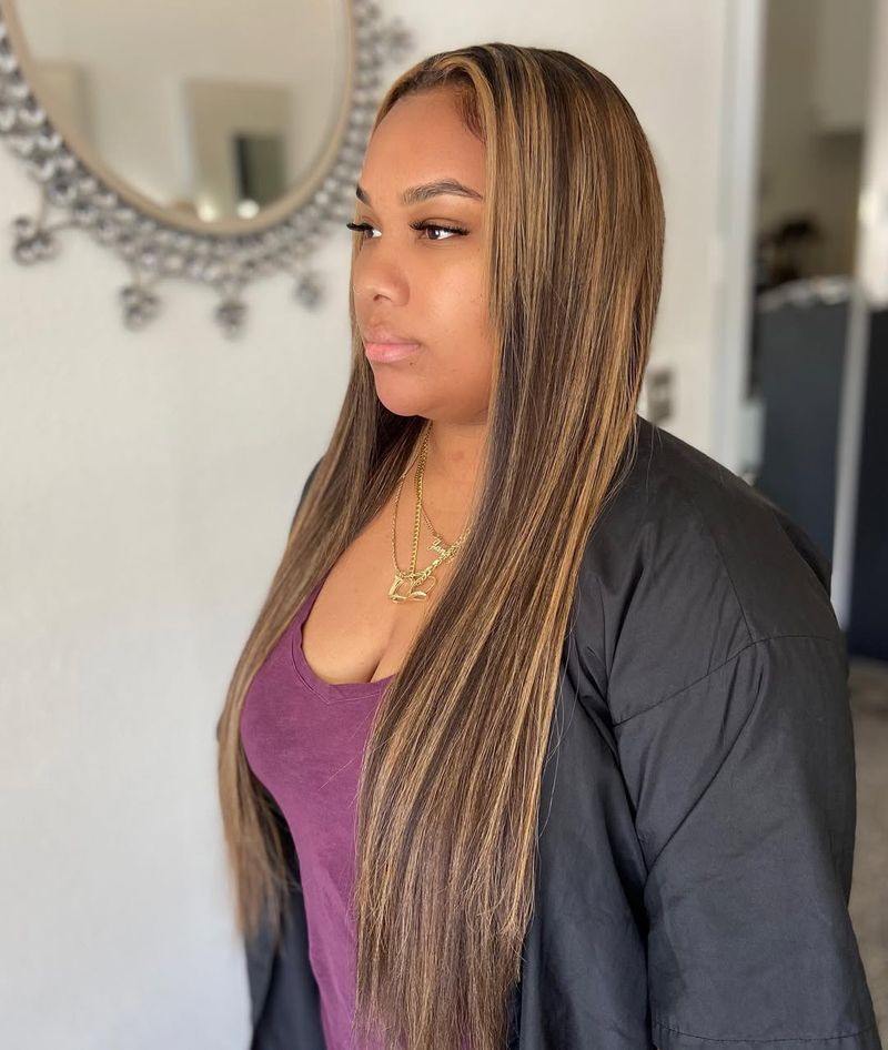 Straight Weave with Highlights