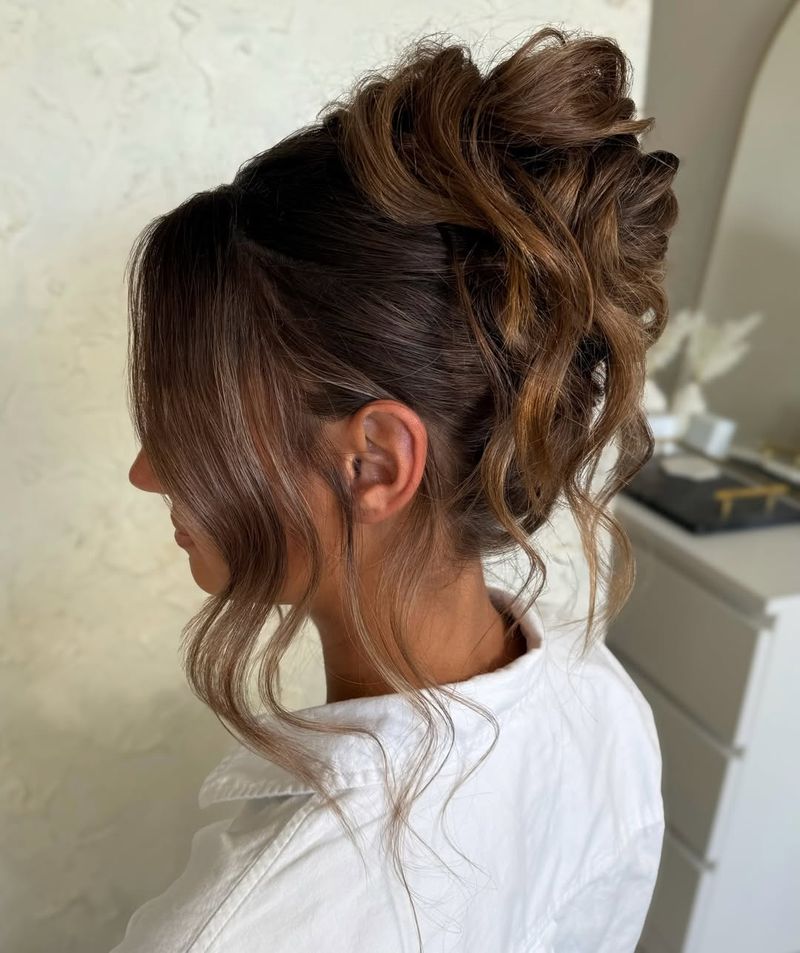 Penteado casual desarrumado