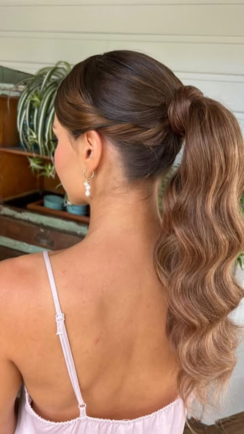 Sophisticated Side Pony with a Twist