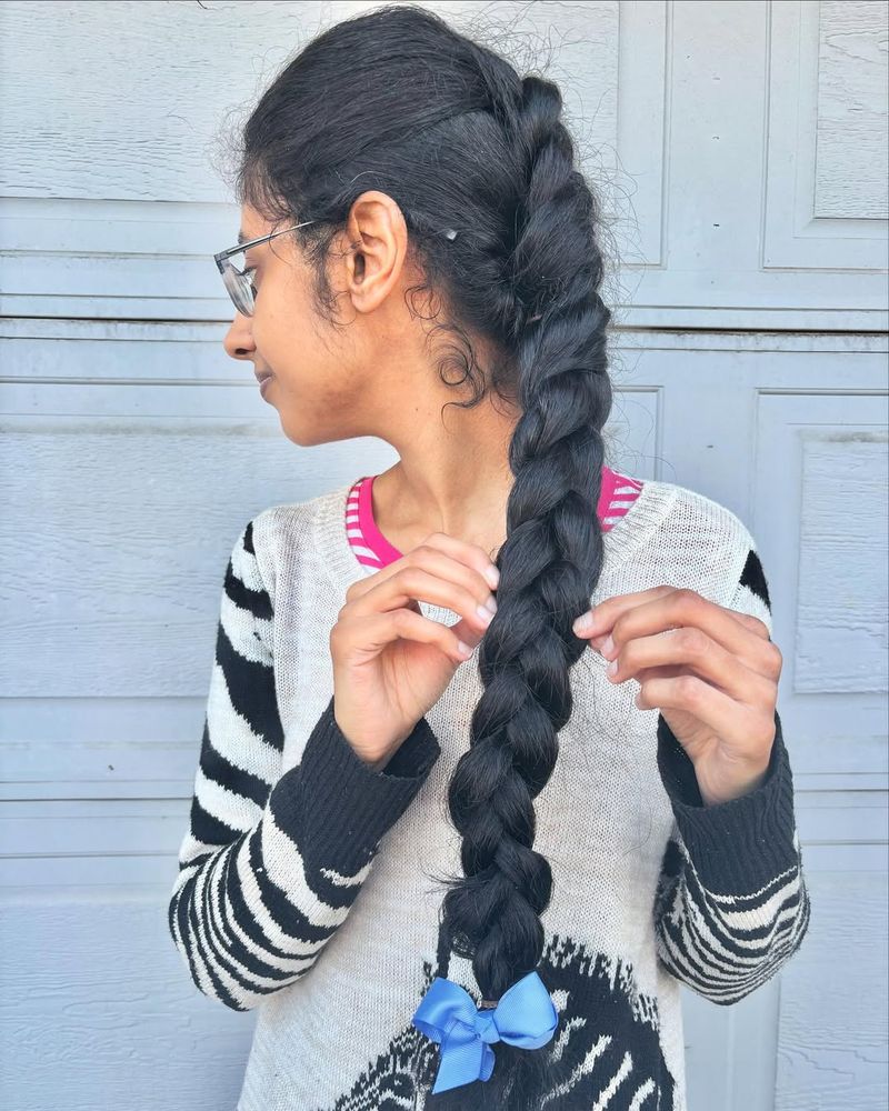 Dutch Braid Ponytail