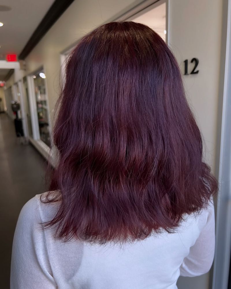 Espresso with Burgundy Hues