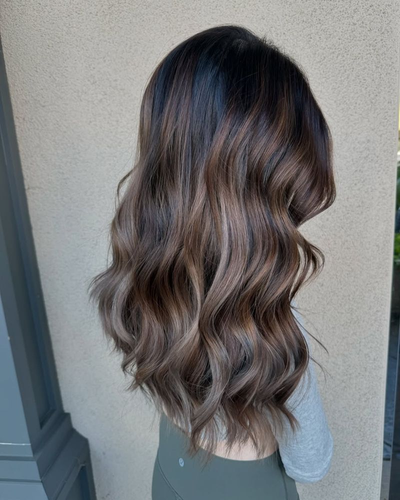 Espresso Brown with Silver Highlights