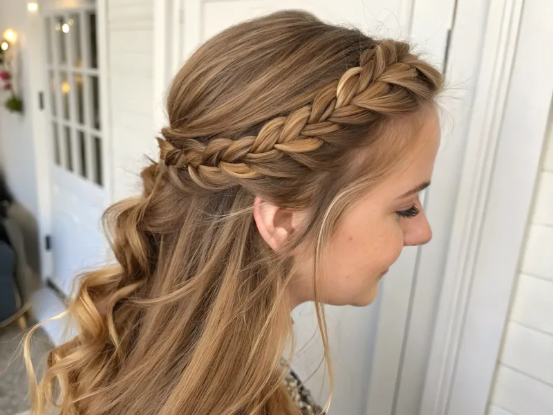 Half-Up French Braid