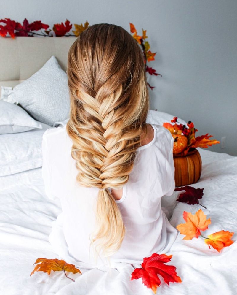 Messy French Braid