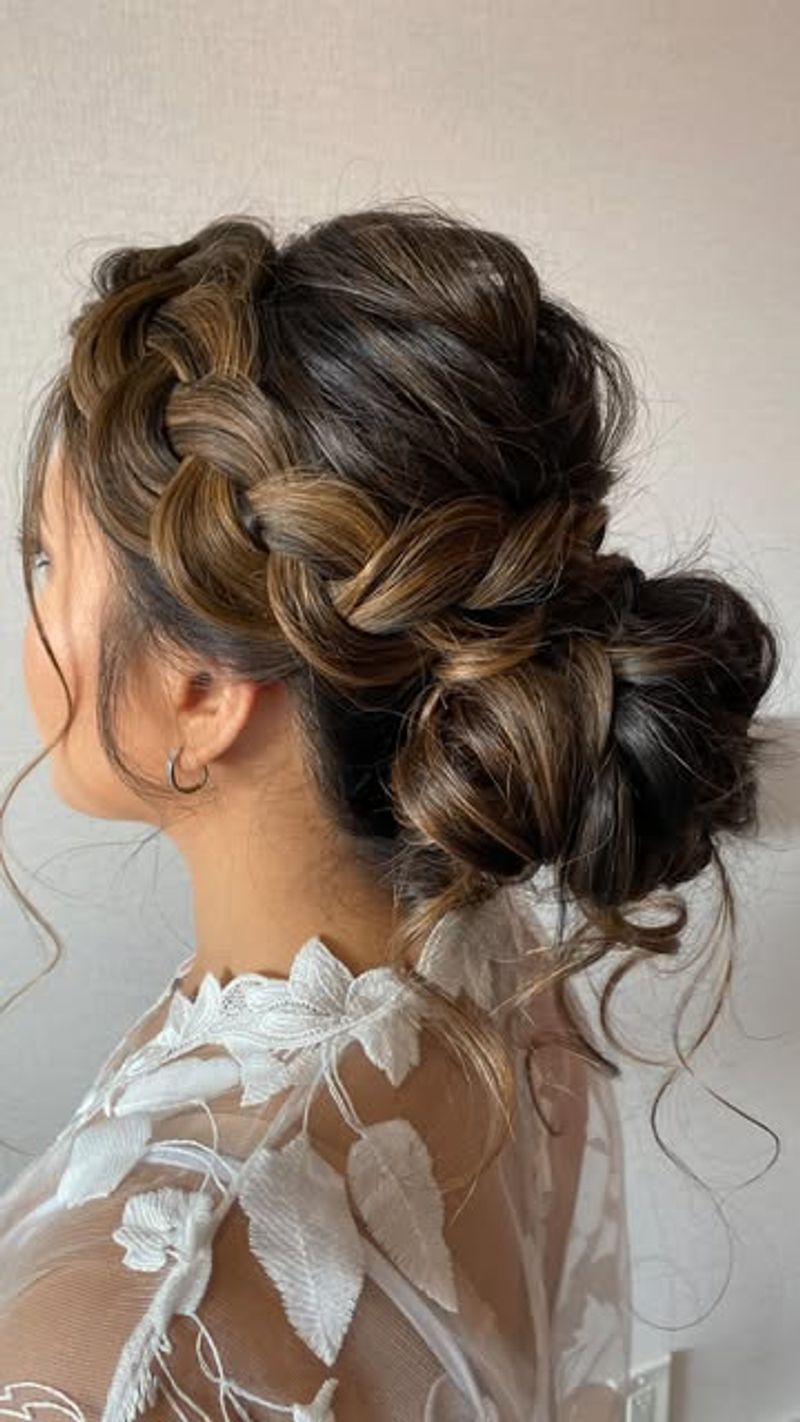 Waterfall Braid Updo