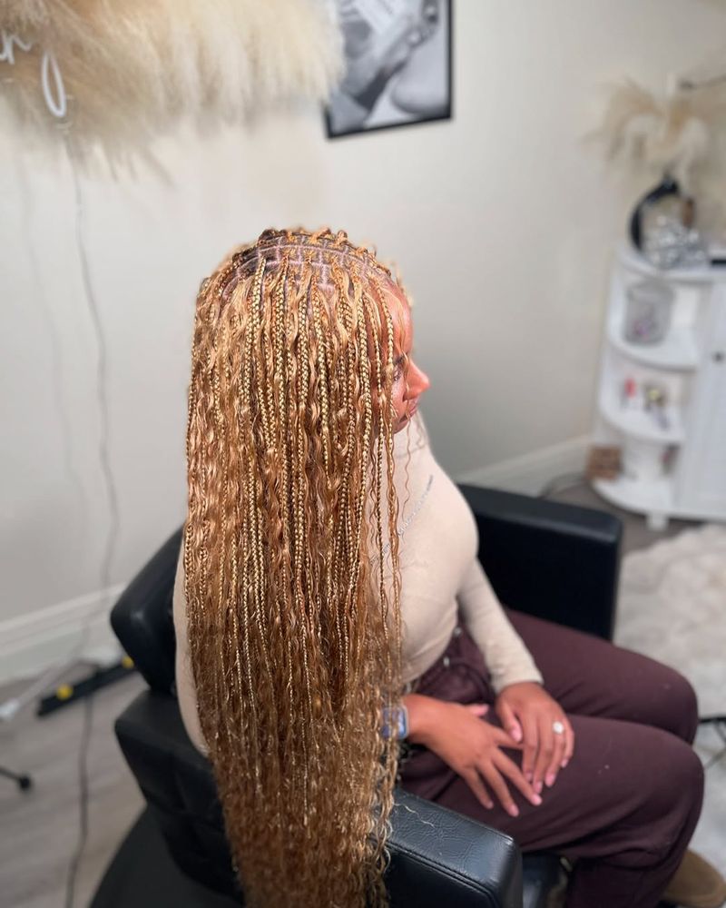 Bohemian Braids with Highlights