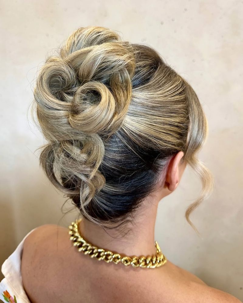 Chic Updo with Highlights