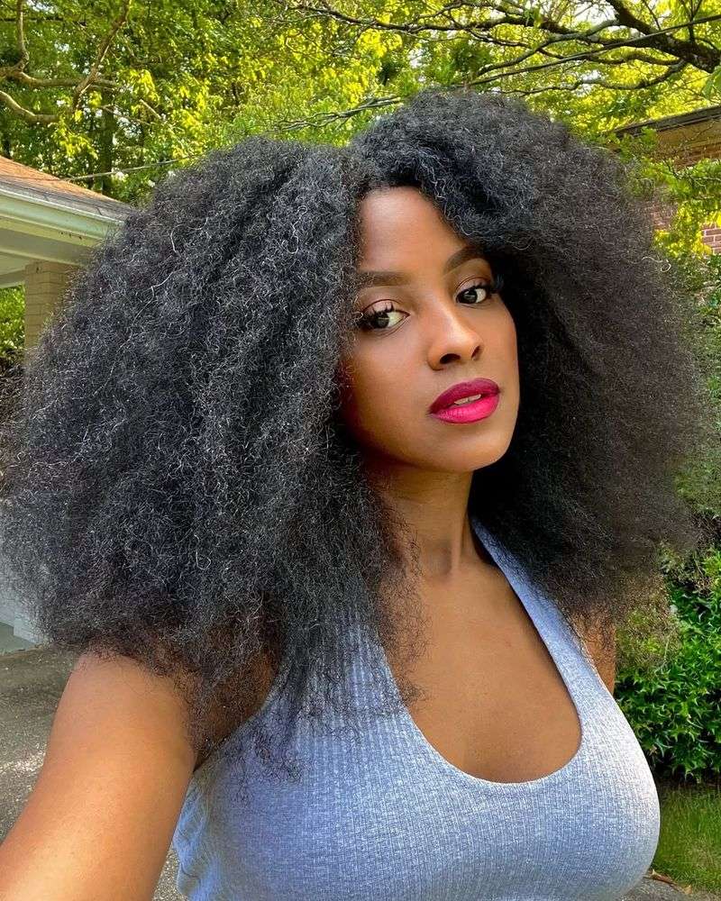 Natuurlijk afro