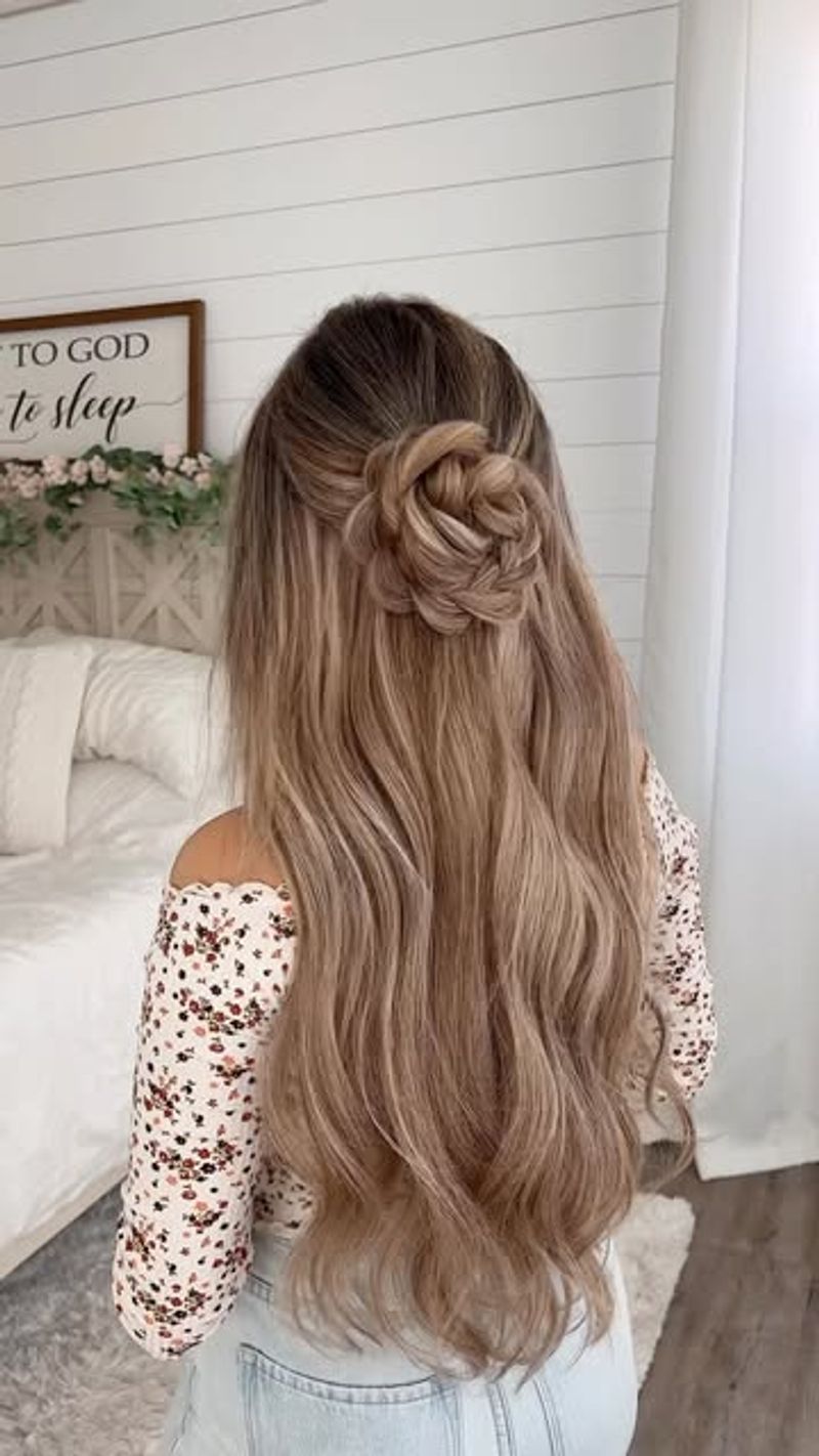 Voluminous Half-Up Bun