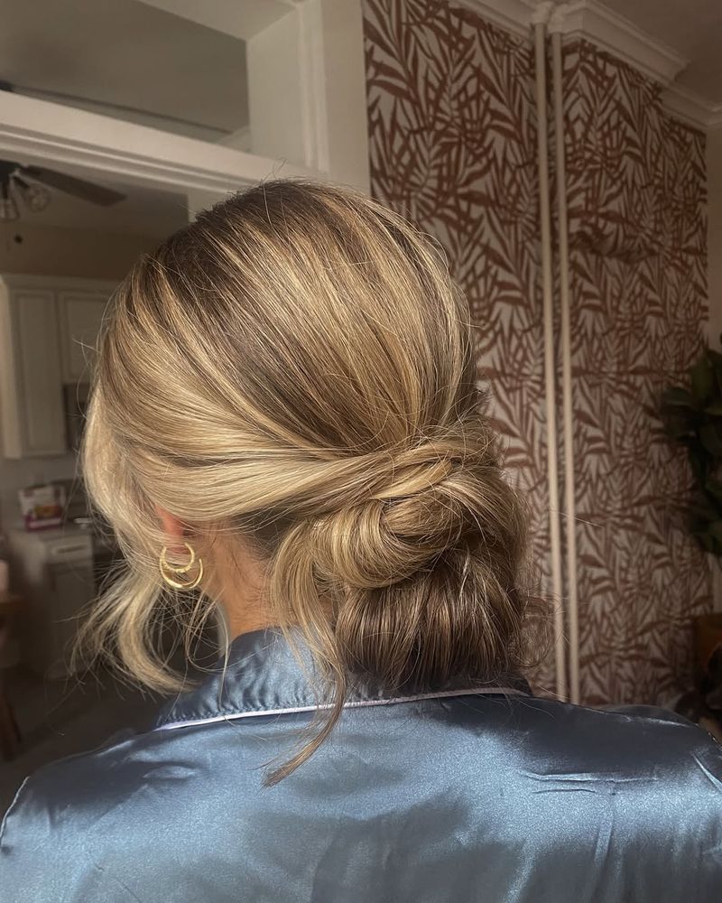 Elegante chignon laterale