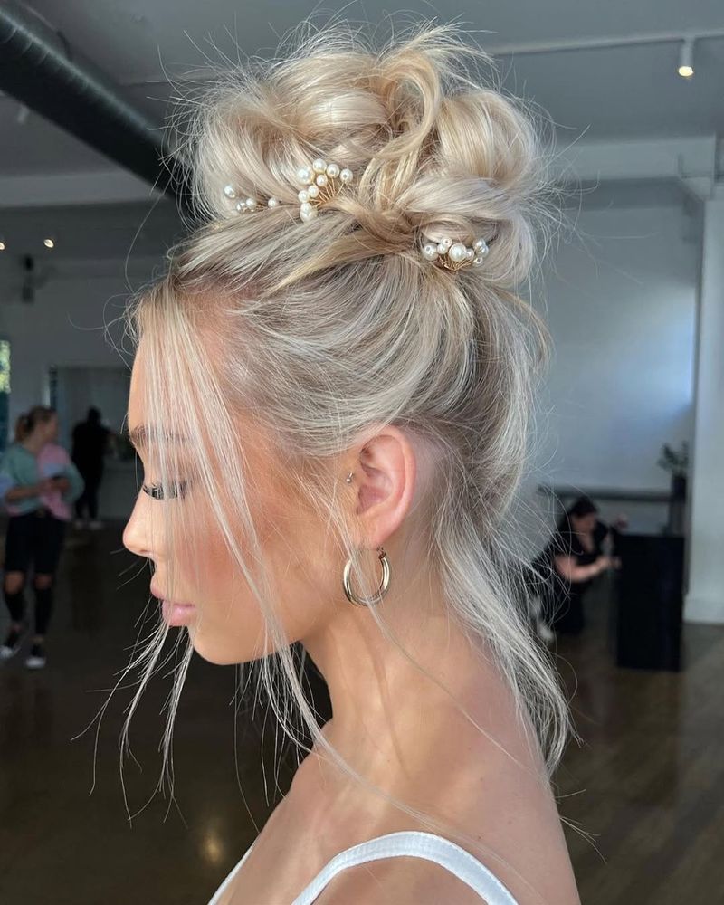 High Bun with Accessories