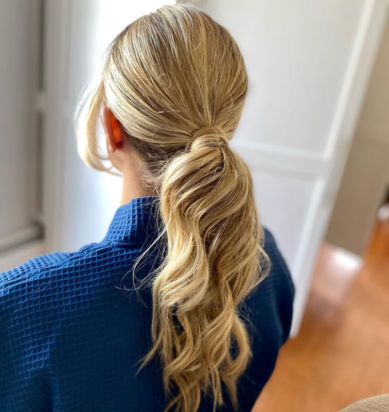 Ponytail with Soft Waves