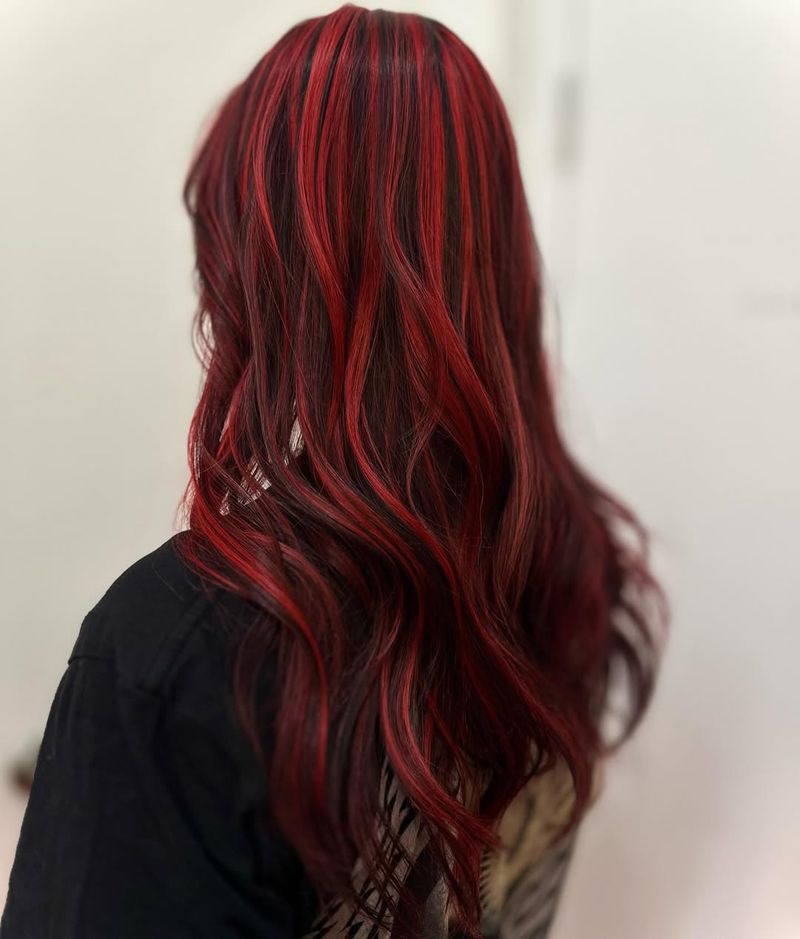 Fiery Crimson Streaks