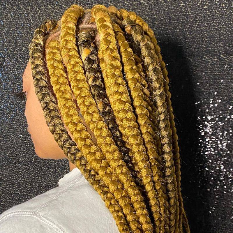 Sunburst Yellow Jumbo Braids