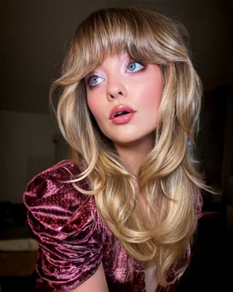 Textured Bangs for Coarse Hair