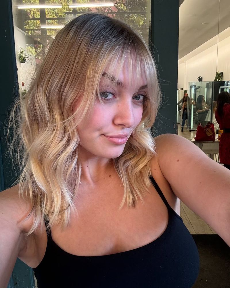 Tousled Waves with Bangs