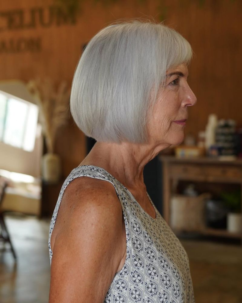 Silver Straight Bob