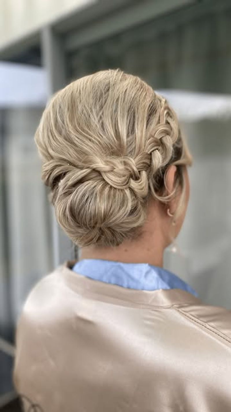 Side Bun with Braid