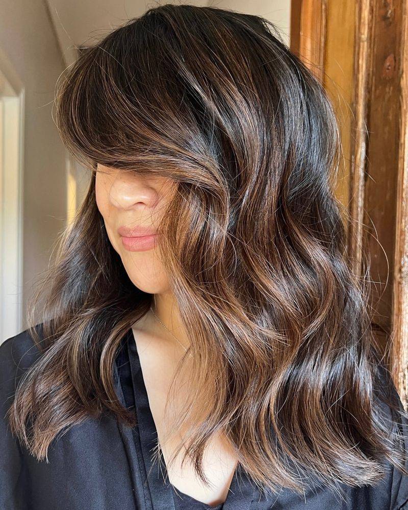 Coupe dégradée avec balayage