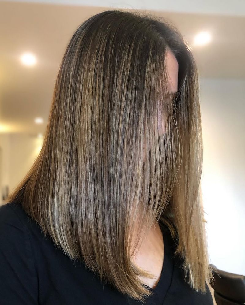 Long Bob with Highlights