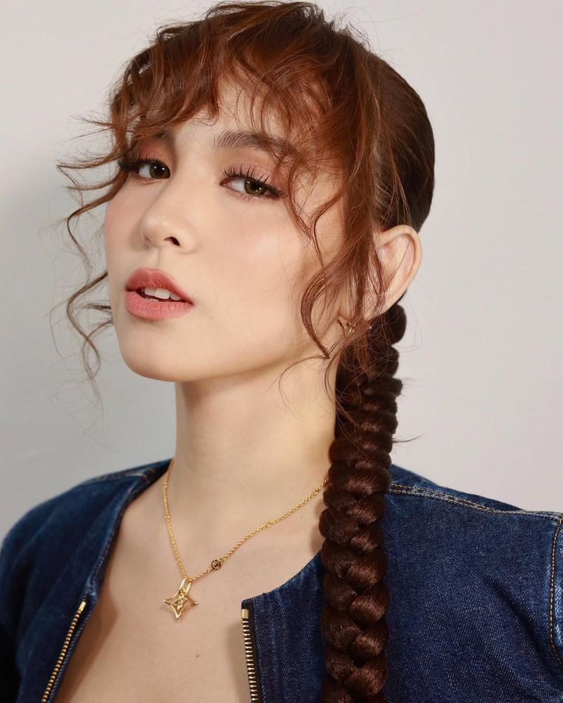 French Braid with Bangs