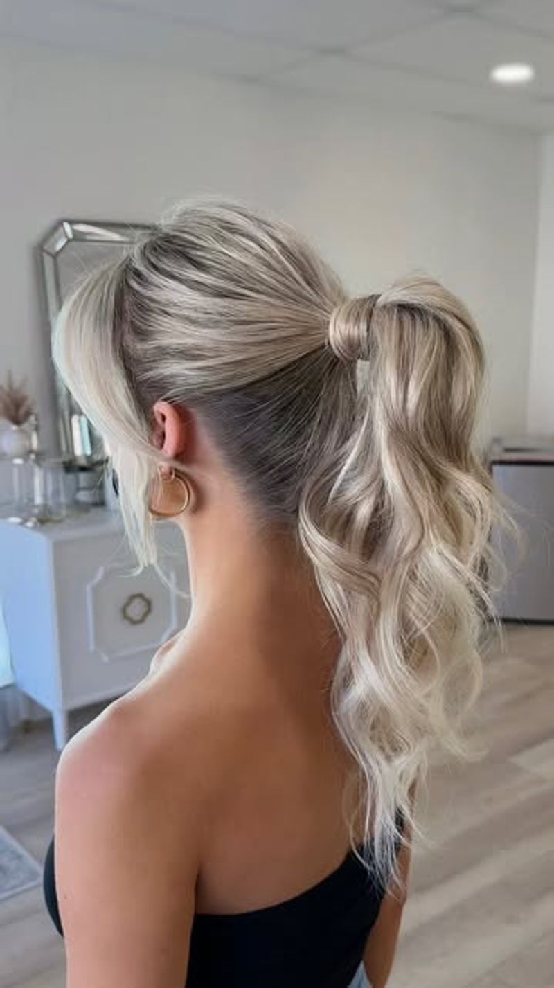 High Ponytail with a Twist