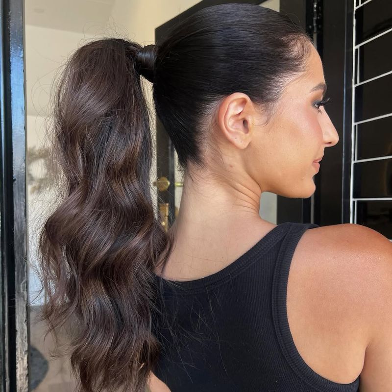 Slicked Back Ponytail