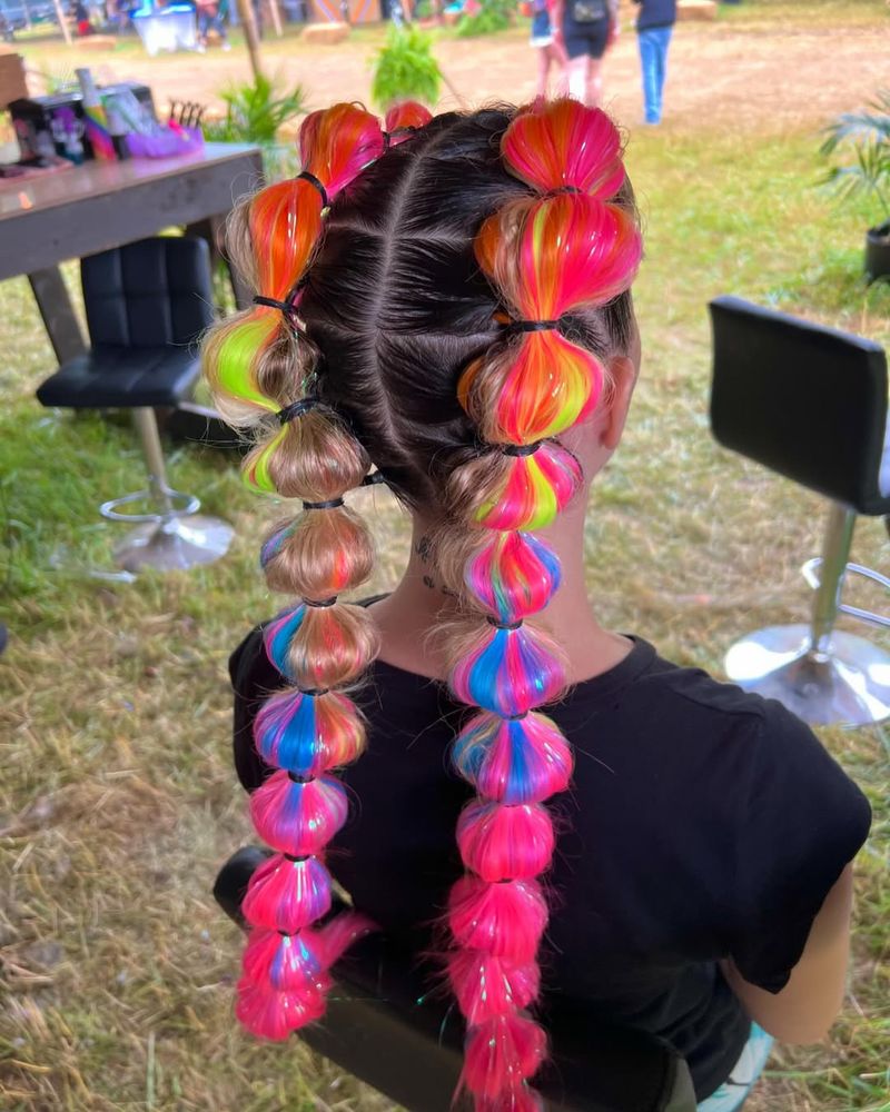 Colorful Bubble Braid