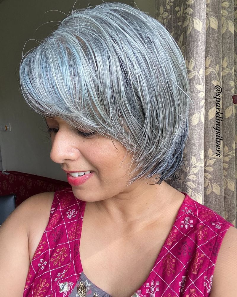 Silvery Tones with Fringe