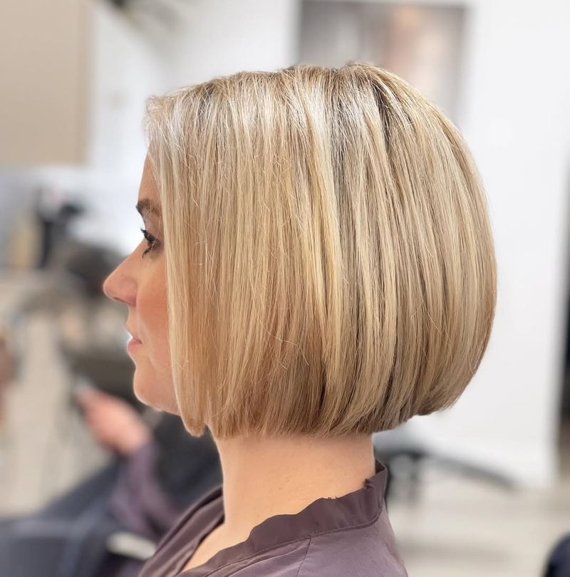 Chic Bob with Blunt Ends