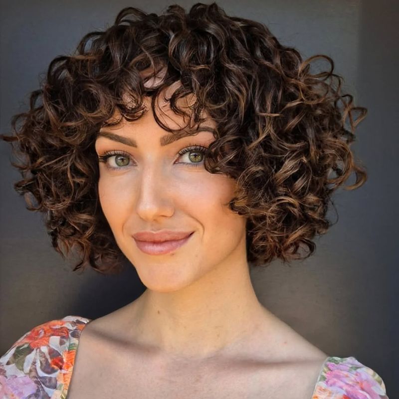 Soft Curly Bob