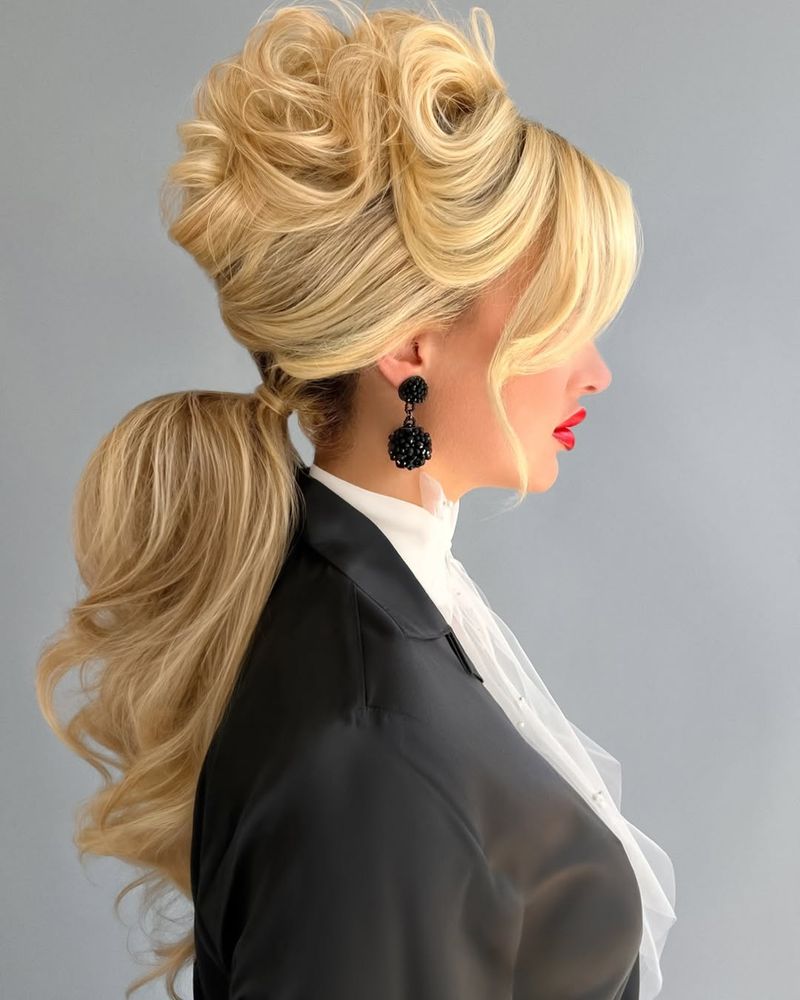 Bouffant Ponytail